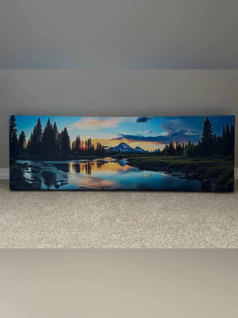Panoramic Photograph Banff National Park Canvas Wall Art